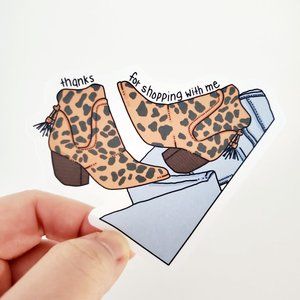 LB069 Animal Print Ankle Booties Poshmark Sticker Sheets [Price Firm]